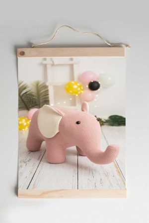 crochet elephant hanger