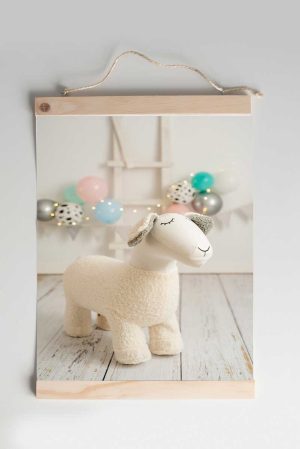 crochet sheep hanger
