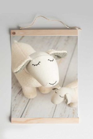 crochet sheep hanger