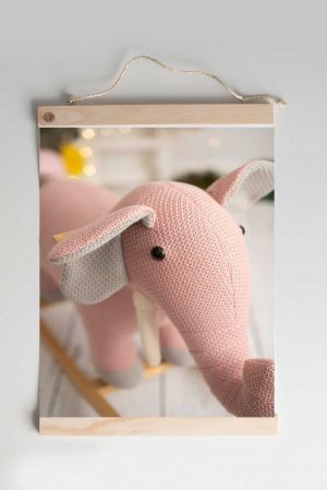 crochet elephant hanger