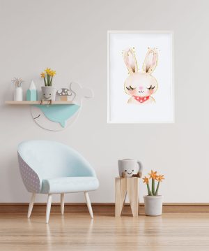 CUADRO INFANTIL LÁMINA RABBIT