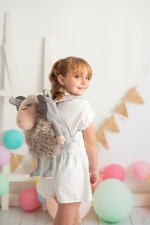 mochila infantil crochet