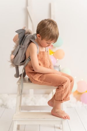 mochila infantil crochet