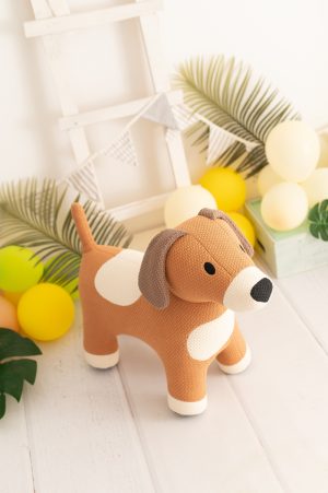 riesiger ausgestopfter Hund