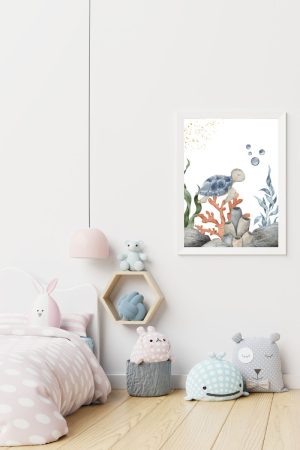 blue turtle children's picture