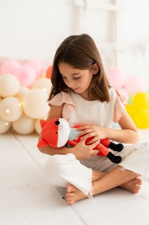 Stoff Stoffpuppe Fuchs