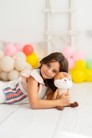 Stoff Stoffpuppe Eichhörnchen