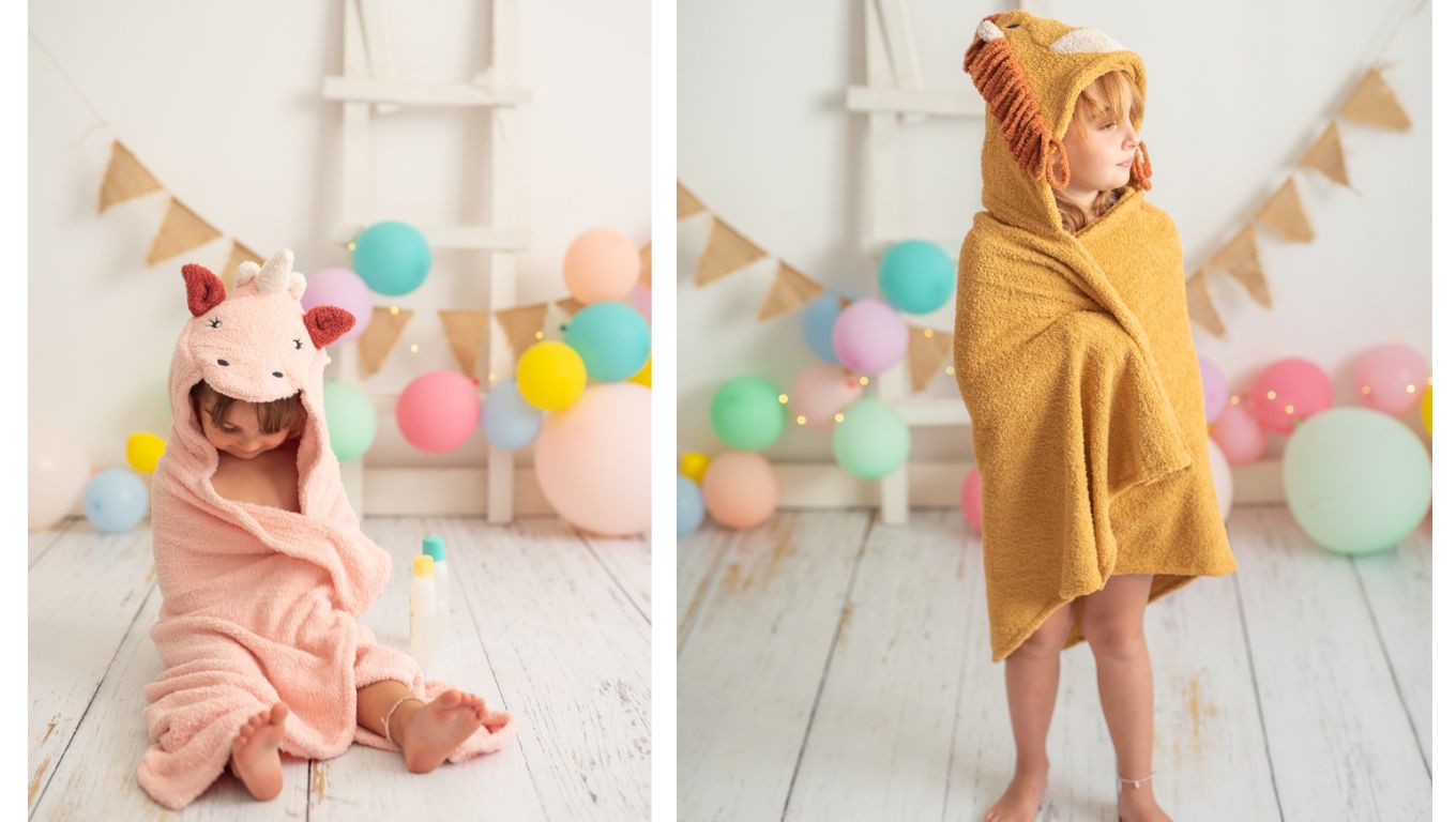 Toallas infantiles de animales para niños