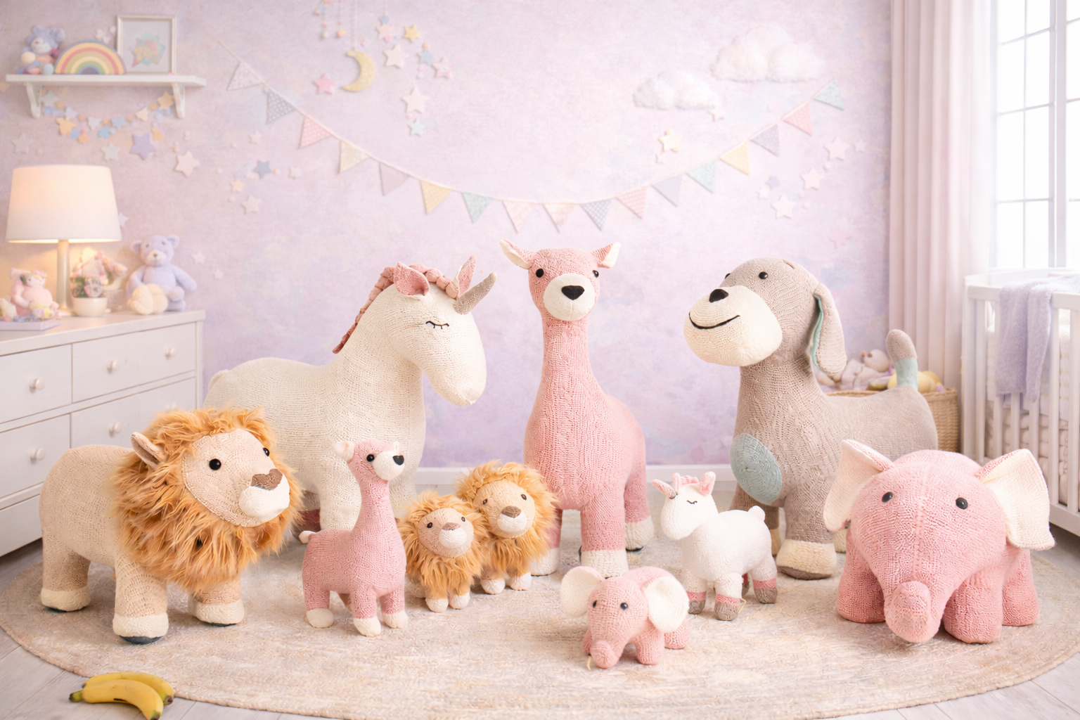 AMIGURUMIS EN HABITACIÓN INFANTIL