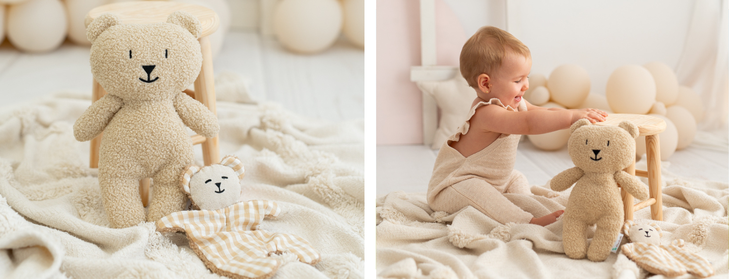 UN OSITO Y SU DOUDOU BEIG 