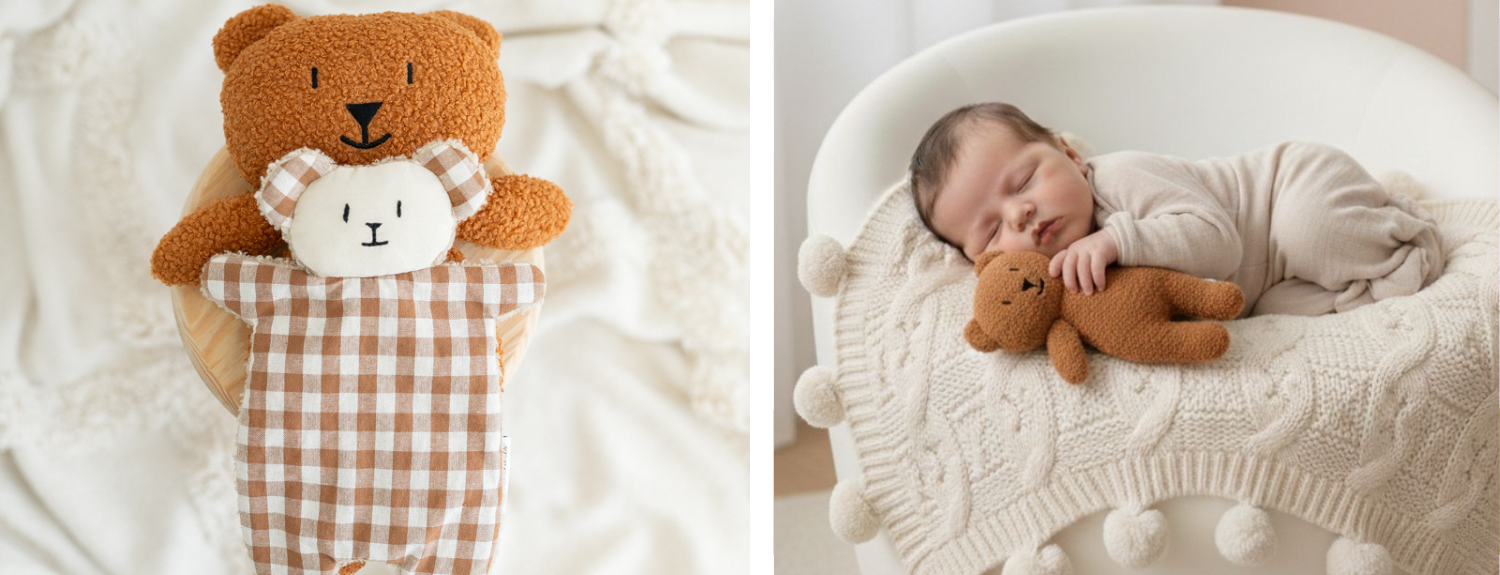 UN OSITO Y SU DOUDOU MARRÓN 