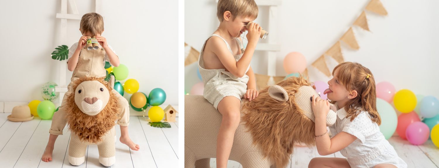 Cotton Lion Plush Toy
