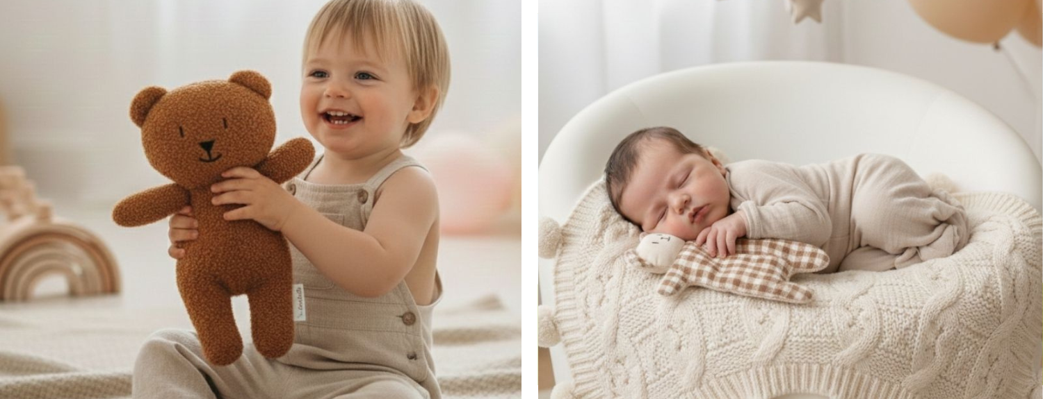 SET PRIMER PELUCHE & DOUDOU BROWN 