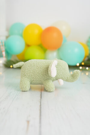 doudou elefante verde suave