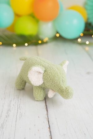 doudou elefante verde suave