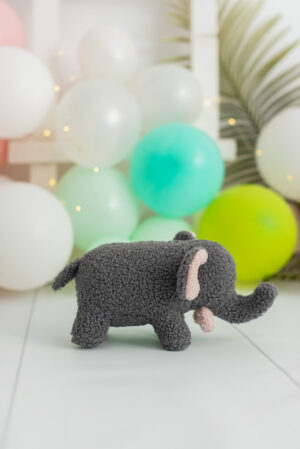 soft grey elephant doudou