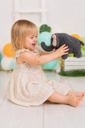 doudou weicher grauer Elefant