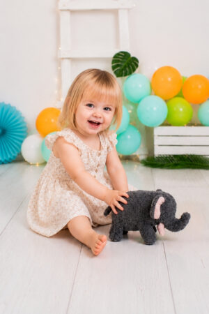 doudou weicher grauer Elefant