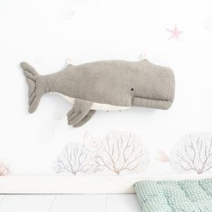 PELUCHE - COJÍN PEZ BELUGA GRIS