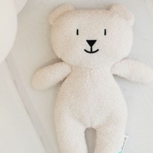TEDDY BEAR PLUSH WHITE