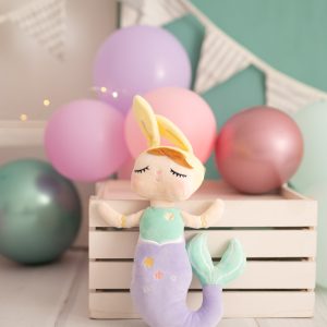 POUPÉE TISSU SIRENE LUNA VIOLETTE