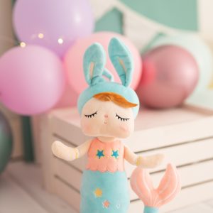 POUPÉE TISSU SIRENE LILI BLEU
