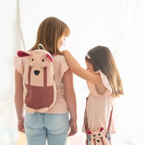 ENSEMBLE SAC À DOS ET PETIT SAC LAPIN