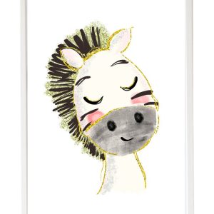 CUADRO INFANTIL LÁMINA CEBRA