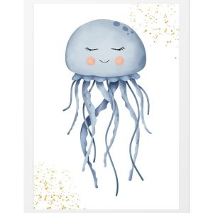 CHILDREN'S PRINT SLEEPING JELLYFISH