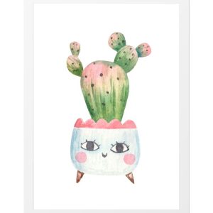 CUADRO INFANTIL CON MACETA CACTUS CARITA ALEGRE