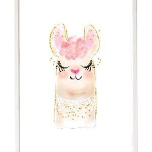 CUADRO INFANTIL LÁMINA LLAMA