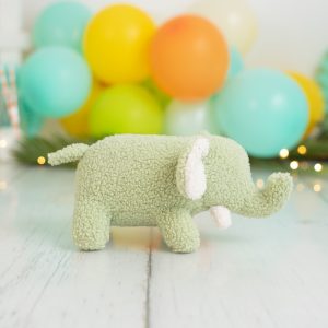 PLÜSCHTIER BABY-ELEFANT GRÜN