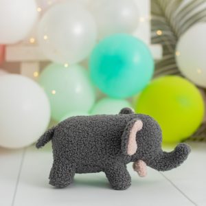 PELUCHE ÉLÉPHANT BABY GRIS