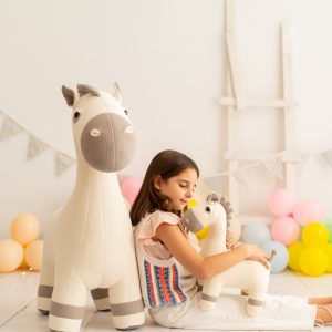SET 2 PELUCHES YEGUAS ALGODÓN